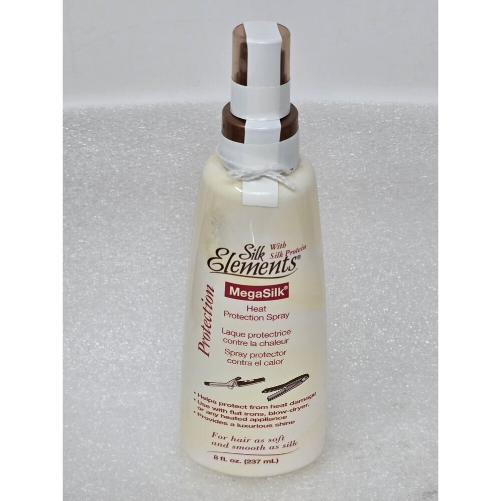 Silk Elements MegaSilk Heat Protection Spray For Hair As Soft & Smooth As Silk